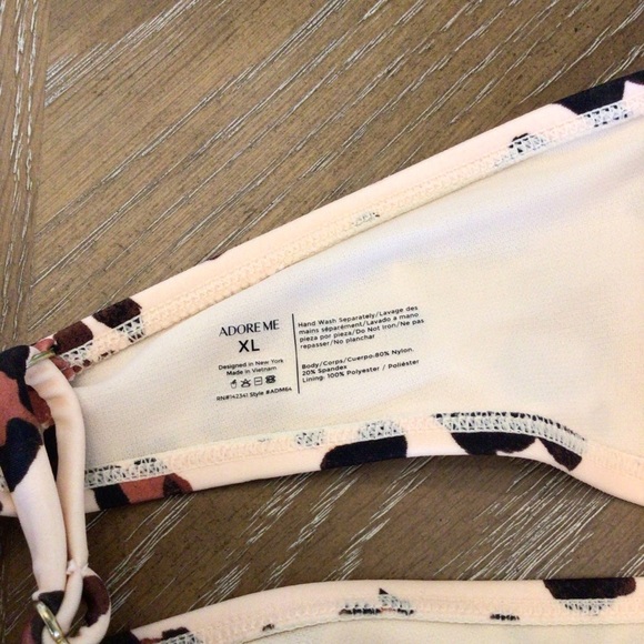 NWOT Adore Me Womens Calypso Contour Leopard Print Cut Out One Piece Swimsuit XL - Picture 10 of 12